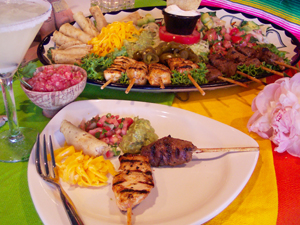 Mexican Appetizer Botana Platter